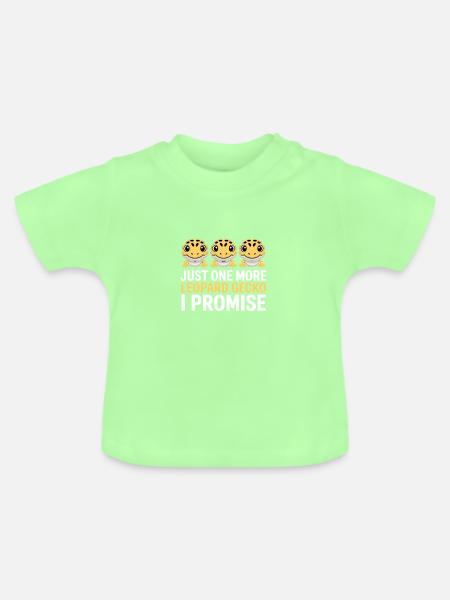Leopardgecko-Trio, das verspreche ich - Baby Bio-T-Shirt mit Rundhals - Mintgrün