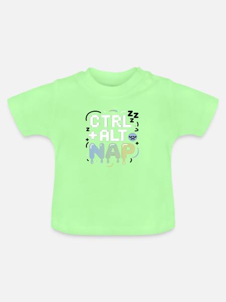 Nap - Baby Bio-T-Shirt mit Rundhals - Mintgrün
