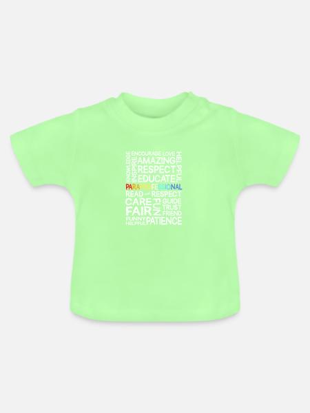 Paraprofessional Paraeducator Lehrerassistent - Baby Bio-T-Shirt mit Rundhals - Mintgrün