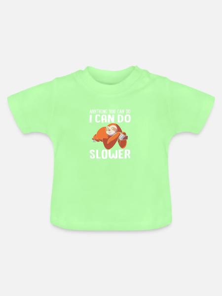 Faul Prokrastination Faulenzer Faulheit - Baby Bio-T-Shirt mit Rundhals - Mintgrün