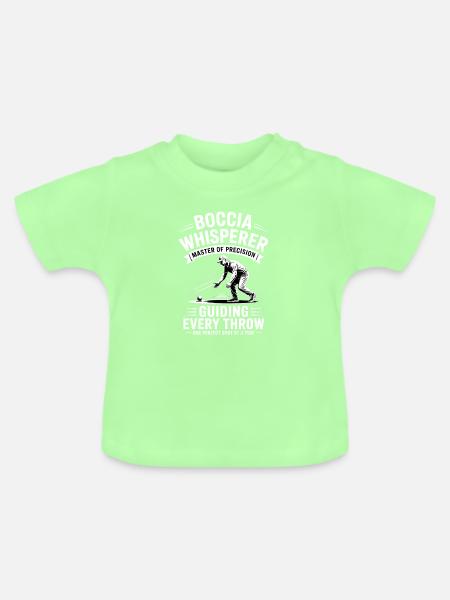 Boccia King Präzision Leidenschaft - Baby Bio-T-Shirt mit Rundhals - Mintgrün