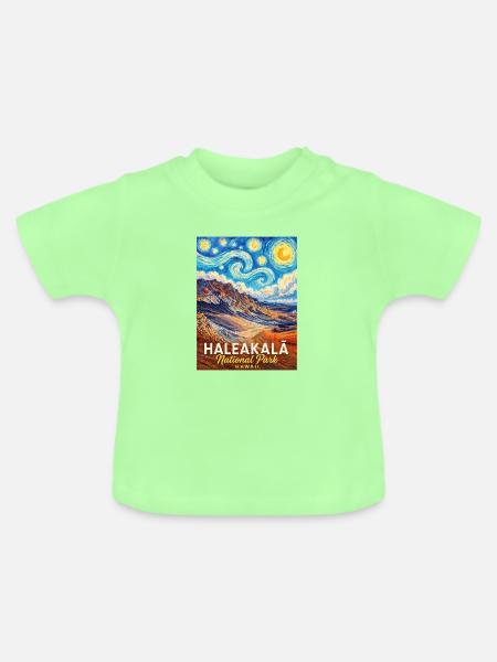 Haleakalā National Park Hawaii - Baby Bio-T-Shirt mit Rundhals - Mintgrün