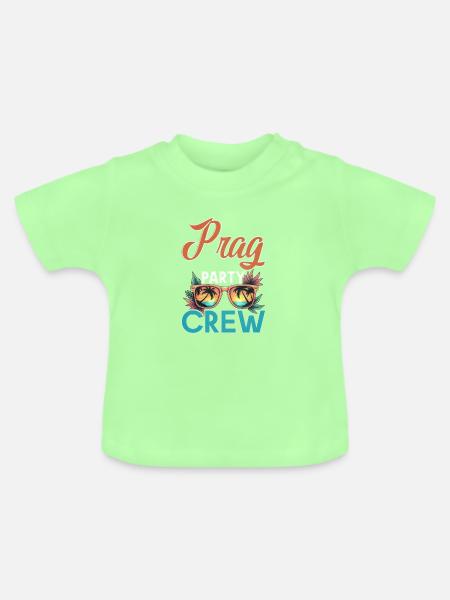 Prag Crew - Baby Bio-T-Shirt mit Rundhals - Mintgrün