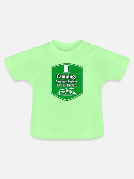 Camper - Baby Bio-T-Shirt mit Rundhals - Mintgrün
