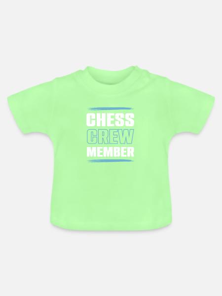 Chess Crew - Baby Bio-T-Shirt mit Rundhals - Mintgrün