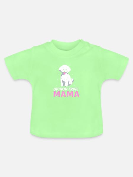 Bichon Frise - Baby Bio-T-Shirt mit Rundhals - Mintgrün