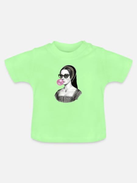 Anne Boleyn Bubble Pop Renaissancefrau - Baby Bio-T-Shirt mit Rundhals - Mintgrün
