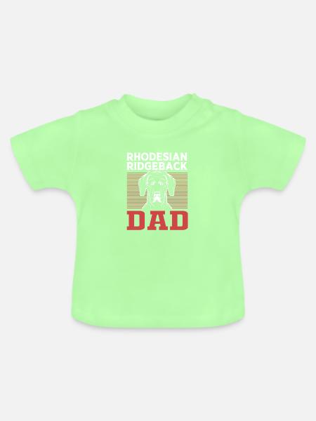 Rhodesian Ridgeback - Baby Bio-T-Shirt mit Rundhals - Mintgrün