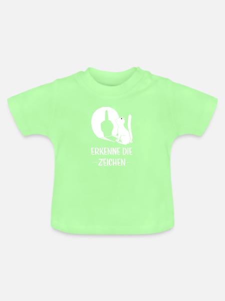 Erkenne Die Zeichen Silhouette - Baby Bio-T-Shirt mit Rundhals - Mintgrün