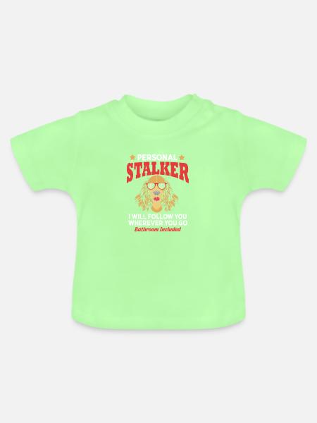 Cocker Spaniel - Baby Bio-T-Shirt mit Rundhals - Mintgrün
