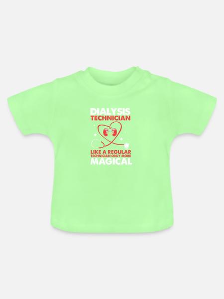 Dialyse-Techniker - Baby Bio-T-Shirt mit Rundhals - Mintgrün