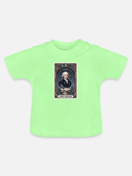 James Madison Tarotkarte - Baby Bio-T-Shirt mit Rundhals - Mintgrün
