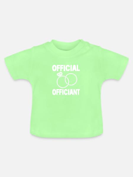 Pfarrer - Baby Bio-T-Shirt mit Rundhals - Mintgrün