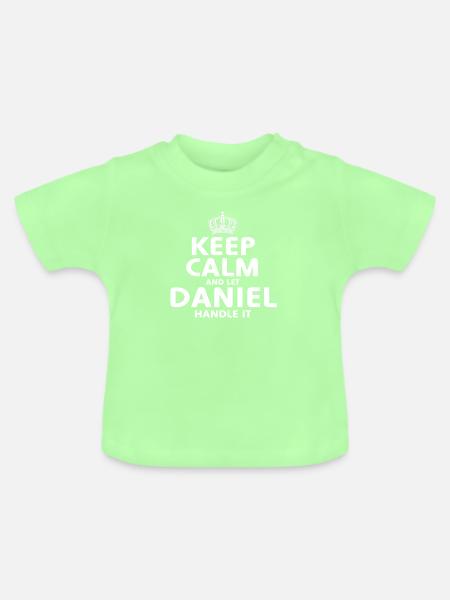 DANIEL: Regeln Sie es - Baby Bio-T-Shirt mit Rundhals - Mintgrün