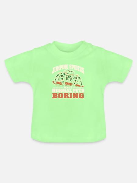 Springspinnenhalter Haustier Phidippus Besitzer - Baby Bio-T-Shirt mit Rundhals - Mintgrün