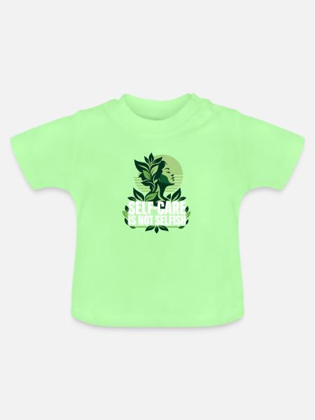 Mentale Gesundheit Bewusstsein Selbstfürsorge - Baby Bio-T-Shirt mit Rundhals - Mintgrün