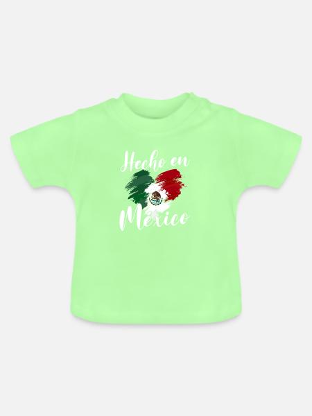 Mexican Mexico - Baby Bio-T-Shirt mit Rundhals - Mintgrün
