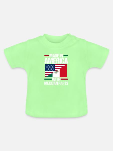 Mexican Mexico - Baby Bio-T-Shirt mit Rundhals - Mintgrün
