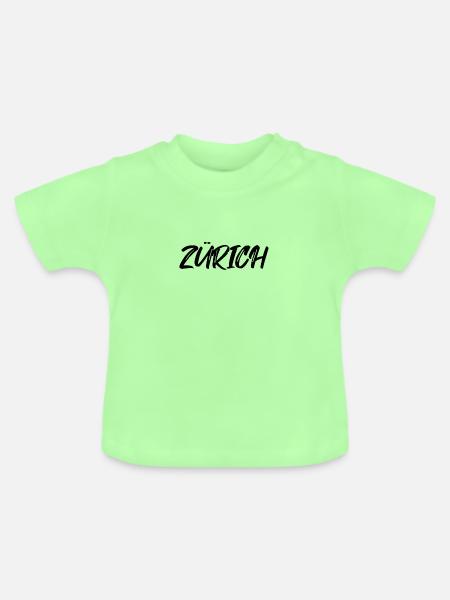 Zürich - Baby Bio-T-Shirt mit Rundhals - Mintgrün