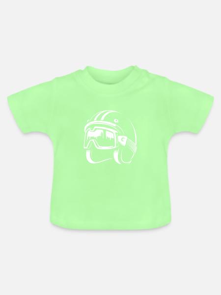 helmet - Baby Bio-T-Shirt mit Rundhals - Mintgrün