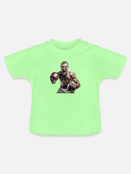 Boxer - Baby Bio-T-Shirt mit Rundhals - Mintgrün