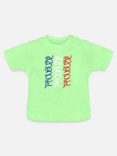 Provence T-Shirt - Baby Bio-T-Shirt mit Rundhals - Mintgrün