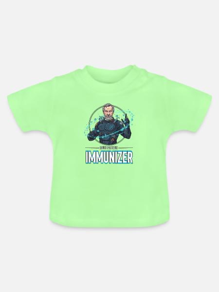 Pasteur-Immunizer-Rüstung - Baby Bio-T-Shirt mit Rundhals - Mintgrün