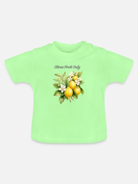 Citrus Fruit Only - Baby Bio-T-Shirt mit Rundhals - Mintgrün