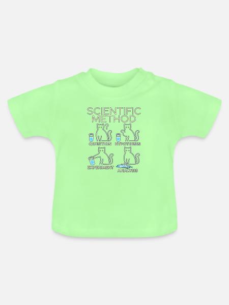 Katzenwissenschaft - Baby Bio-T-Shirt mit Rundhals - Mintgrün