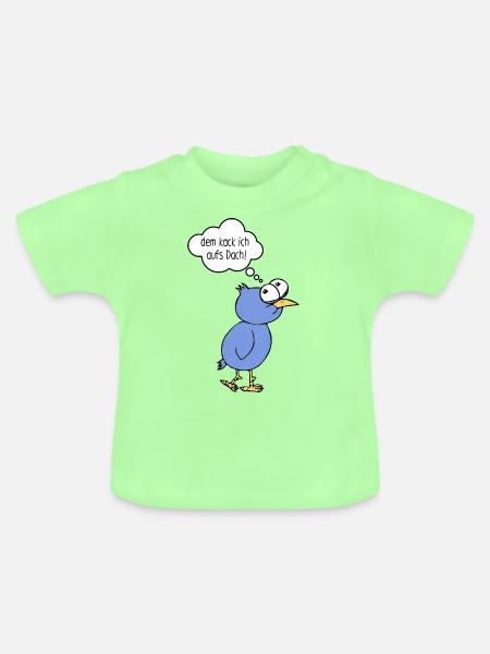 Kackvogel - Baby Bio-T-Shirt mit Rundhals - Mintgrün