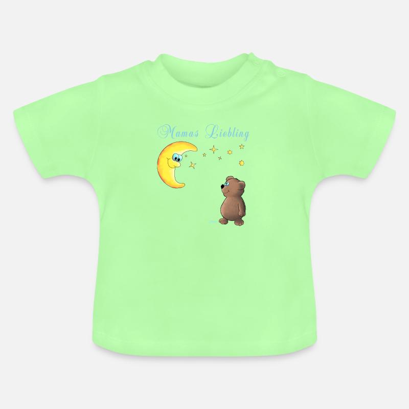 Le chouchou de maman - T-shirt bio col rond Bébé - vert menthe
