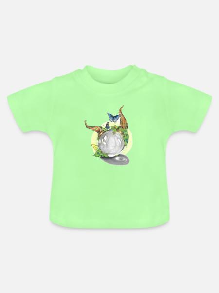 02. Bewahrerseele - Baby Bio-T-Shirt mit Rundhals - Mintgrün