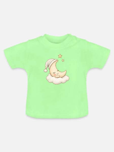 LITTLE ONE - Baby Bio-T-Shirt mit Rundhals - Mintgrün