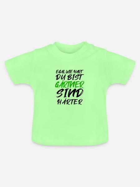 Gärtner Spruch - Baby Bio-T-Shirt mit Rundhals - Mintgrün