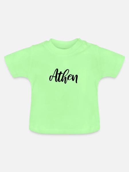 Athen Griechenland - Baby Bio-T-Shirt mit Rundhals - Mintgrün