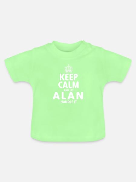 ALAN: Regel das. - Baby Bio-T-Shirt mit Rundhals - Mintgrün