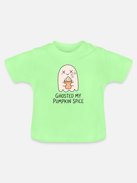 Falling Apart - Pastel Herbst Blätter  - Baby Bio-T-Shirt mit Rundhals - Mintgrün
