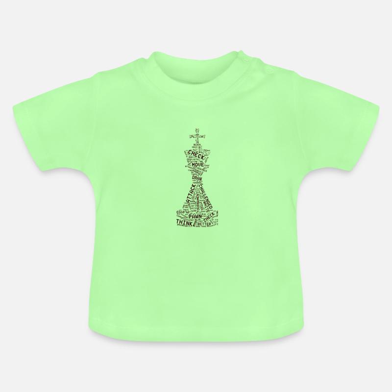 échecs - T-shirt bio col rond Bébé - vert menthe