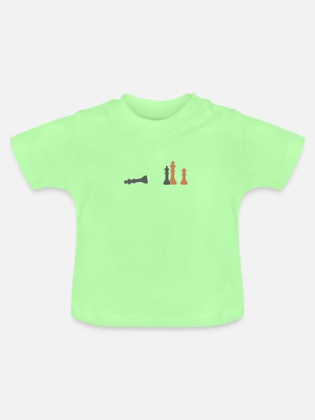 Schach - Baby Bio-T-Shirt mit Rundhals - Mintgrün