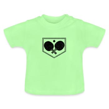 Tischtennis Tischtennisschläger - Baby Bio-T-Shirt mit Rundhals - Mintgrün - Vorne