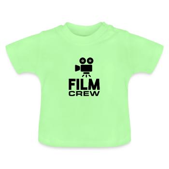Movie Crew Movie Making Movie Maker Gift - Baby Organic T-Shirt with Round Neck - mint green - Front
