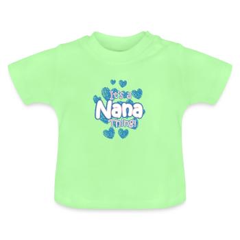 Grand-mère grand-mère - T-shirt bio col rond Bébé - vert menthe - Devant