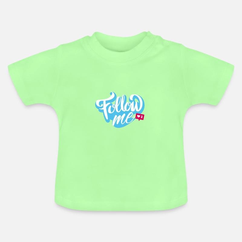 Suis moi - T-shirt bio col rond Bébé - vert menthe