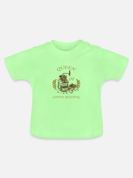 Kaffee Rösten Geschenk Idee - Baby Bio-T-Shirt mit Rundhals - Mintgrün