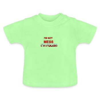 Polnisch - Baby Bio-T-Shirt mit Rundhals - Mintgrün - Vorne
