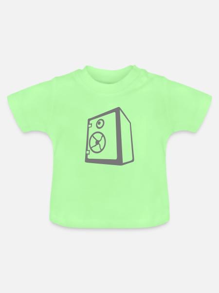 sicher 16 - Baby Bio-T-Shirt mit Rundhals - Mintgrün