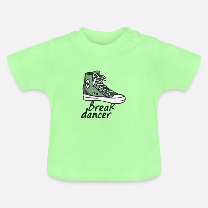 break dance - T-shirt bio col rond Bébé - vert menthe