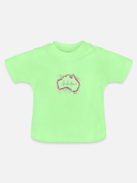 Australien - Baby Bio-T-Shirt mit Rundhals - Mintgrün