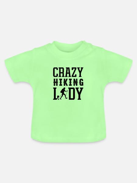 Wandern Frau Bergsteigen - Baby Bio-T-Shirt mit Rundhals - Mintgrün