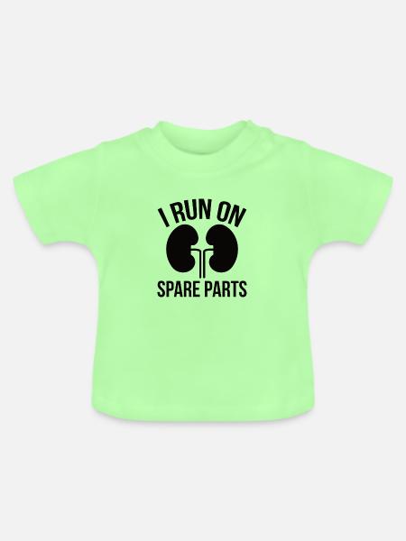 Lungetransplantation Lungenchirugie Operation - Baby Bio-T-Shirt mit Rundhals - Mintgrün